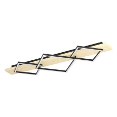 Stropní svítidlo BOYAL LED 42W IP20 černá/dřevo EGLO 901931