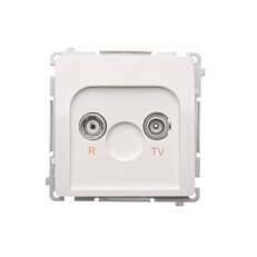 Zásuvka R-TV průběžná 10 dB, 1x vstup: 5-862 MHz bílá BMZAP10/1.01/11