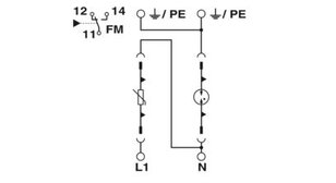 Svodič přepětí typu 2 VAL-MS 385/80/1+1-FM PHOENIX CONTACT 2921284