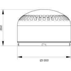 Modul sirény SIR-E S IP65, 87-105 dB, černá, 64 tónů SIRENA 90357