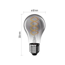 LED žárovka DECO SMOKED A60, E27, 4,5 W (19 W), 180 lm, flame EMOS Z55311