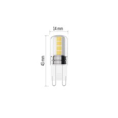 LED žárovka Classic JC, G9, 2,5 W (32 W), 350 lm, studená bílá EMOS ZQ9D14