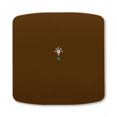 ABB Tango Kryt 1násobný symbol osvětlení hnědá 6220A-A01001 H