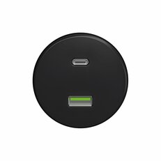 USB zásuvka A+C GREENLUX KLIKLAP C/USB Black