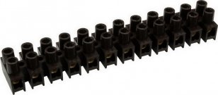 SEZ-CZ 6336-67 přístrojová svorkovnice 10mm hnědá