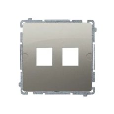 Kryt zásuvky komunikační (pro prvky Keystone), Satén KONTAKT SIMON BMPT/29