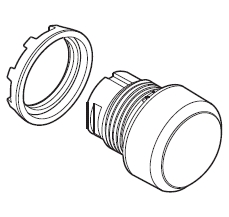 MP1-40B-20 Tlačítko černé kontakt 2/0 ABB 1SFA611100R4026