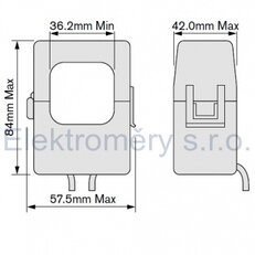 Měřící transformátor PRO36 400/5A 2VA, INEPRO E331