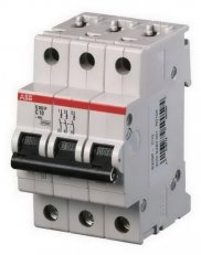 S203P-C25 Jistič 25A char.C 3P 15-25kA (230/400V) AC ABB 2CDS283001R0254