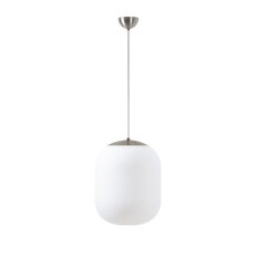 Závěsné svítidlo se skleněným stínidlem OSMONT TANIA S1 13W IP40 E27 nerez