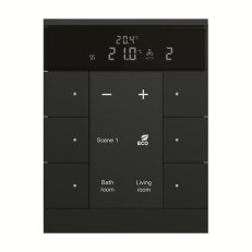 ABB KNX Tenton prvek ovládací 6nás s termostatem mechová černá SBS/U6.0.1-885