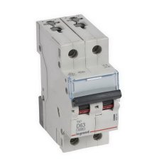 TX3 JISTIČ, 2 PÓLOVÝ, CHAR. D, 63A 6000A LEGRAND 403744