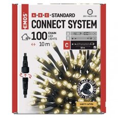 Standard LED spojovací vánoční řetěz, 10 m, venkovní i vnitřní, teplá bílá