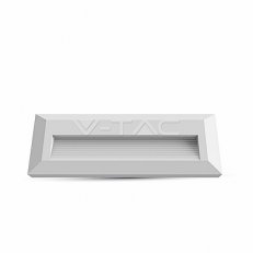 3W LED Step Light White Body Rectangle Warm White, VT-1162 V-TAC SKU1327