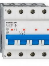 Instalační jistič AMPARO 6kA, C 25A, 3+N SCHRACK AM617825--