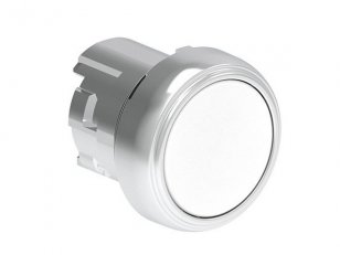 Lovato LPSB108 Tlačítko s návratem kovové d22mm lícující bílé