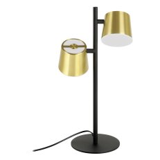 Stolní svítidlo ALTAMIRA 2xGU10 černá/mosaz 9,2W IP20 EGLO 39986