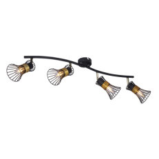 Stropní svítidlo PURRA černá 4xE14, max. 40W 230V GLOBO 54814-4
