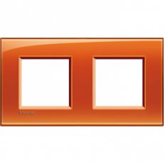 BTICINO LIVINGLIGHT RÁMEČEK HRANATÝ 2+2MODULOVÝ ORANŽOVÝ LNA4802M2OD