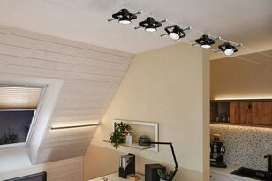 LED reflektor GU5,3 12V 6,5W 4000K černá mat PAULMANN 28872