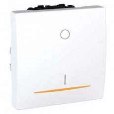 Unica Spínač dvojpólový se signalizační kontrolkou ř.2Ss,16A Polar MGU3.262.18S