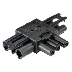 rozvodný blok T, 3-pól, 1/2, plochý, gesis, černý WIELAND 92.030.1253.1