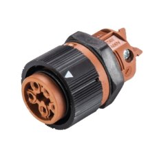 zásuvka vestavná  RST mini, 4-pól, hnědá WIELAND 46.051.5051.4