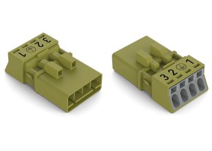 Zástrčka 4pól. Kód. B světle zelená WAGO 890-274/073-000