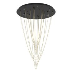 Závěsné svítidlo TREPUCO LED -černá/MESSING 6X5,4W EGLO 390354