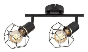 FRAN E27 2x 40W IP20 matná černá RABALUX 71066