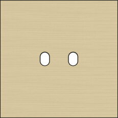 Jednoduchý čelní panel, NIKO Toggle alu GOLD BRUSHED 227-57102