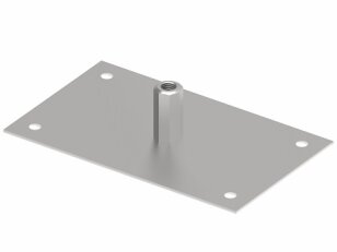 Kovový podstavec jímací tyče se závitem M16, 250x150x50mm, Inox GROMTOR 511213