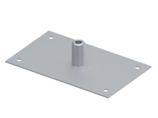 Kovový podstavec jímací tyče se závitem M16, 250x150x50mm, StZn GROMTOR 511212