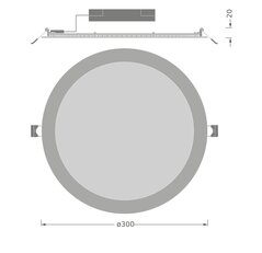 DOWNLIGHT SLIM ROUND 300 E 30W 840 WT LEDVANCE 4099854492266