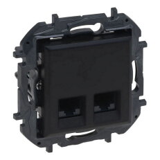 NILS-2XRJ45 C5E UTP ČERNÁ LEGRAND 863560B