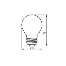 Světelný LED zdroj XLED G45 E27 7W-WW, KANLUX 37388