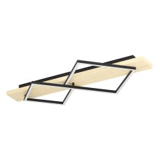 Stropní svítidlo BOYAL LED 28W IP20 černá/dřevo EGLO 901929
