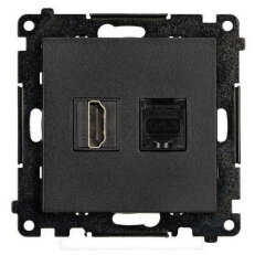 Zásuvka HDMI (v2.1) + datová RJ45 kat. 6