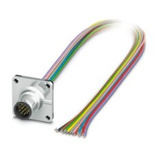 Přístrojový konektor zpředu stěny SACC-SQ-M12MS-12CON-25F/0,5X 1239723