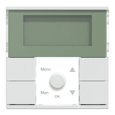 Časovač, Merten System M, s displejem, active white, lesklý plast MEG5754-0325
