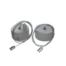 Rozeta s montážním lankem ORO RAGGIO LINK SILVER 2 LED-POL ORO18059