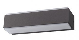 Nástěnné fasádní svítidlo VILA 16W Anthracite NW 800lm GREENLUX GXPS071