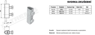 Svorka zkušební SZc (FeZn) TREMIS V035