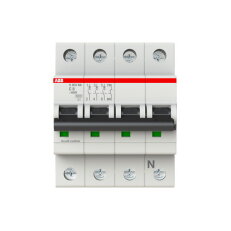 S203-C8NA jistič 3F odpojení N vodiče (3+NA) 8 A char. C 6kA ABB 2CDS253103R0084