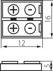 Konektor pro LED pasky CONNECTOR 8, KANLUX 19030