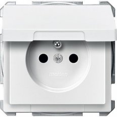 Schneider MTN2510-4019 Merten Zásuvka 2P+E 250V s víčkem IP20 S-Design Polar