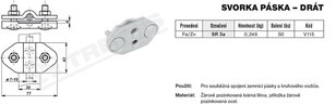 Svorka páska-drát SR 3a (FeZn) TREMIS V115