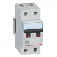TX3 JISTIČ, 2 PÓLOVÝ, CHAR. C, 20A 10000A LEGRAND 404206