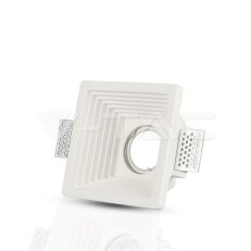 GU10 Fitting Gypsum White Recessed Light Square, VT-867 V-TAC SKU3151