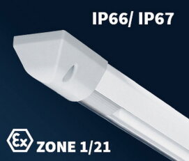Antivandal svítidlo RAMBO-Ex-LED-D-5500-136-4K-1F IP67 3x1,5mm2 084251 1F